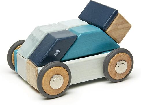 مجموعة مكعبات خشبية مغناطيسية من تيجو، 42 قطعة، أزرق، 1-99 سنة in Kuwait