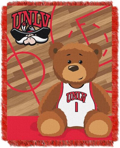 Officially Licensed NCAA "Half Court" Woven Jacquard Baby Throw Blanket, 36" x 46", Multi Color in Saudi Arabia
