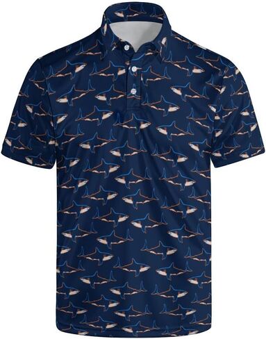 Mens Golf Shirts Golf Polo Shirts for Men Short Sleeve Polo Shirts Golf Gifts in Kuwait