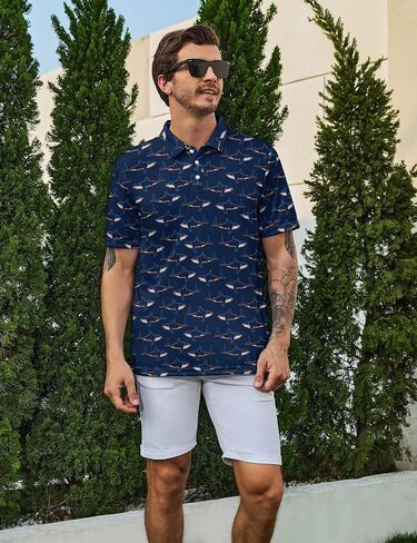 Mens Golf Shirts Golf Polo Shirts for Men Short Sleeve Polo Shirts Golf Gifts in Kuwait