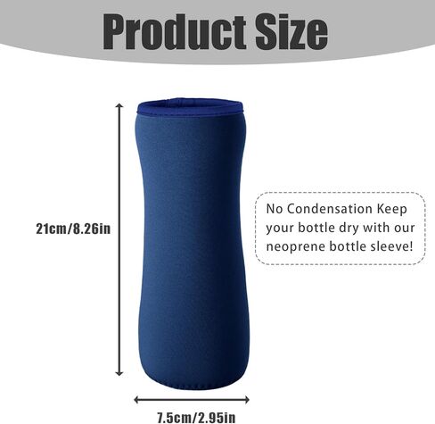 قطعتين من بيوتير كم 22oz لزجاجات مياه سيركول، غطاء زجاجة مياه لزجاجات سيركول البلاستيكية والفولاذ المقاوم للصدأ، أغطية معزولة من النيوبرين لزجاجات سيركول، الحفاظ على درجة الحرارة in Kuwait