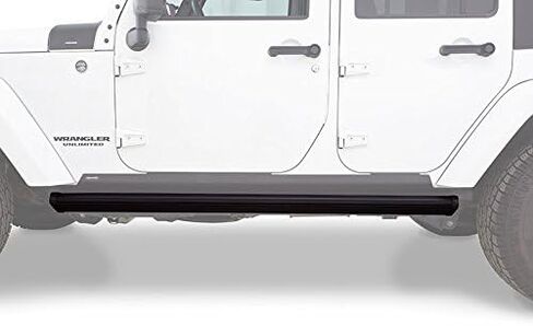 AMP Research RealTruck PowerStepXL | Fits 2007-2018 Jeep Wrangler JK (4-Door) | 77122-01A | Ergonomic, Rust-Proof Aluminum, True Flush Mount, 4" Lower Drop Down in Saudi Arabia