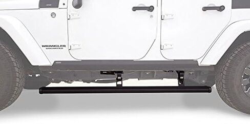 AMP Research RealTruck PowerStepXL | Fits 2007-2018 Jeep Wrangler JK (4-Door) | 77122-01A | Ergonomic, Rust-Proof Aluminum, True Flush Mount, 4" Lower Drop Down in Saudi Arabia