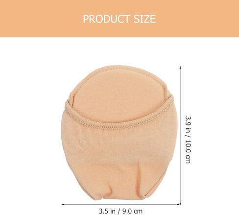 2Pairs Women's Toe Topper Liner Socks Low Cut No Show Toeless Half Socks Forefoot Cushion Pads for Flat,High Heels in Saudi Arabia