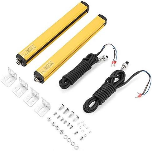 مفتاح مستشعر ستارة الضوء، جهاز أمان شبكي للضوء 24VDC BEM0640-30NB NPN-NC، 6 محاور بصرية تباعد 40 مم/1.6 بوصة مع مستقبل شبكي وكابل in Saudi Arabia