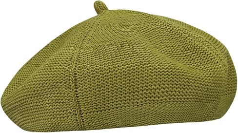 Gllutt Summer Beret Hat for Women Knitting Inner Sweatband with Size Adjustable String Starfish Stripe in Saudi Arabia