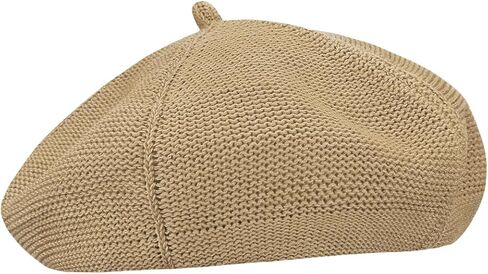 Gllutt Summer Beret Hat for Women Knitting Inner Sweatband with Size Adjustable String Starfish Stripe in Saudi Arabia