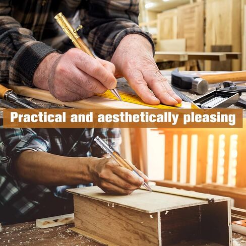 Gisafai 6 Pcs Bolt Action Pen Kits for Woodturning Bulk Woodturning Ballpoint Pen Kit Turning Pen Kits with Pen Mandrel Slimline Pen Turning Supplies for DIY Making Home(Gold) in Saudi Arabia