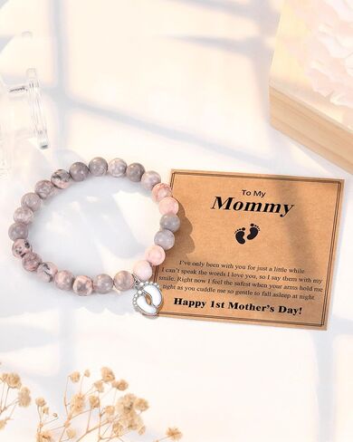 PINKDODO First Mothers Day Gifts for New Mom，Mothers Day Mom Mommy to Be Bracelet Gift in Saudi Arabia