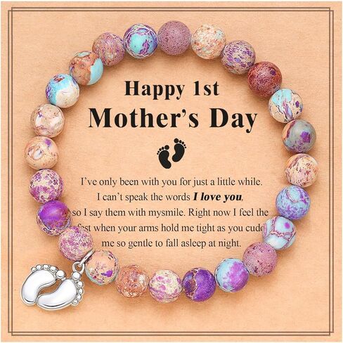 PINKDODO First Mothers Day Gifts for New Mom，Mothers Day Mom Mommy to Be Bracelet Gift in Saudi Arabia