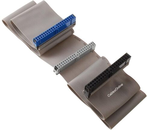 CablesOnline, 24-inches 40-Pin/80-Wires Ultra ATA 2-Drive 3-Connectors IDE Ribbon Cable, FI-U02 in Saudi Arabia