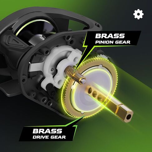 بكرة صيد الطعم M1 من HANDING M1، بكرات صيد من ألياف الكربون بوزن 17.64 رطل، نسبة تروس 7.2:1، نظام فرامل مغناطيسي 8 أزرار، تصميم منخفض الوزن خفيف الوزن 7.3 أونصة، محامل كروية 6+1 in Kuwait