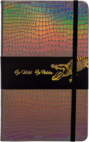 Pukka Pad, Wild Notepad with Pocket, Ribbon Page Marker, and Elasticized Closure - 8.5 x 5.3in - 96 Sheets of 80GSM Ivory Lined Paper - Python in Saudi Arabia