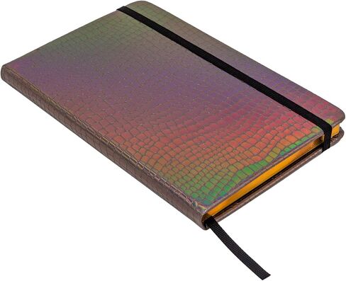 Pukka Pad, Wild Notepad with Pocket, Ribbon Page Marker, and Elasticized Closure - 8.5 x 5.3in - 96 Sheets of 80GSM Ivory Lined Paper - Python in Saudi Arabia
