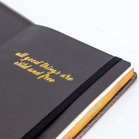 Pukka Pad, Wild Notepad with Pocket, Ribbon Page Marker, and Elasticized Closure - 8.5 x 5.3in - 96 Sheets of 80GSM Ivory Lined Paper - Python in Saudi Arabia