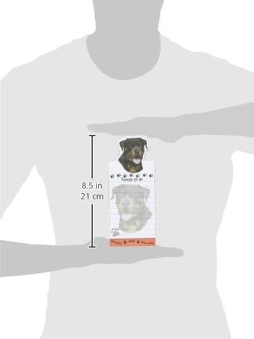 "Rottweiler Magnetic List Pads" Uniquely Shaped Sticky Notepad Measures 8.5 by 3.5 Inches in Saudi Arabia