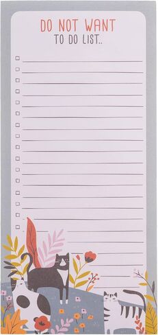 Karma, Large Magnetic Notepads, Notepads for Grocery List, Shopping List, To-Do List, Reminders, Strong Magnetic Back, Memo Notepad 100 Sheets Per Pad, Cute Colorful Designs - Cat in Saudi Arabia