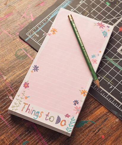 Karma, Large Magnetic Notepads, Notepads for Grocery List, Shopping List, To-Do List, Reminders, Strong Magnetic Back, Memo Notepad 100 Sheets Per Pad, Cute Colorful Designs - Cat in Saudi Arabia
