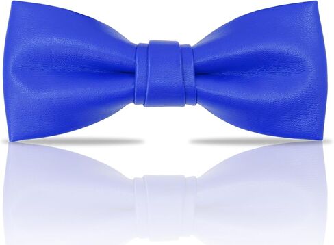 Luckyvestir Bow Ties for Men, Black/Red/Blue/Gold Bowties Men, PU Leather Mens Bow Tie Tuxedo Banquet in Saudi Arabia