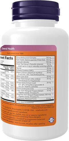 NOW Foods Supplements, Ocu Support™with FloraGLO® Lutein, plus Vitamins A, C and E, 90 Veg Capsules in Saudi Arabia