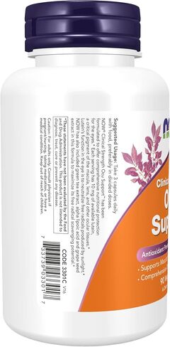 NOW Foods Supplements, Ocu Support™with FloraGLO® Lutein, plus Vitamins A, C and E, 90 Veg Capsules in Saudi Arabia