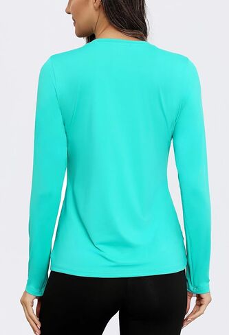 PINSPARK Women Sun Shirt Long Sleeve Quick Dry Hiking Shirts with Thumbholes UPF 50+ Workout Tops for Outdoor Running in Saudi Arabia