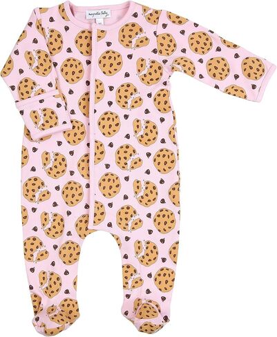 ماجنوليا بيبي جيرل كوكي برقائق الشوكولاتة مطبوعة باللون الوردي، بسحاب، ربطة قدم in Kuwait