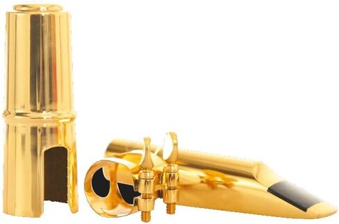 قطعة فم ألتو ساكسفون مع غطاء وأربطة، قطع أبواق نحاسية معدنية إب ألتو ساكس 5C لمحترفي الساكسفون والمبتدئين، قطعة فم ساكس مع قطعة رأس، مشبك معدني in Kuwait