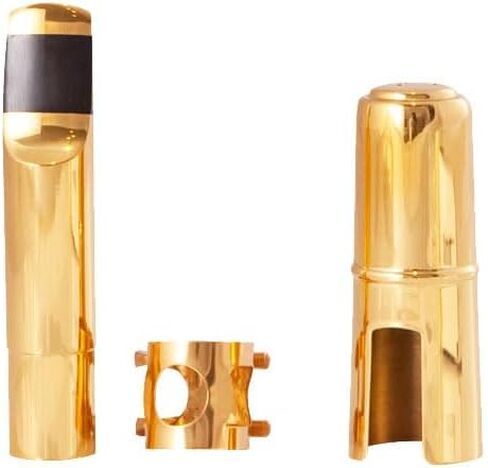 قطعة فم ألتو ساكسفون مع غطاء وأربطة، قطع أبواق نحاسية معدنية إب ألتو ساكس 5C لمحترفي الساكسفون والمبتدئين، قطعة فم ساكس مع قطعة رأس، مشبك معدني in Kuwait