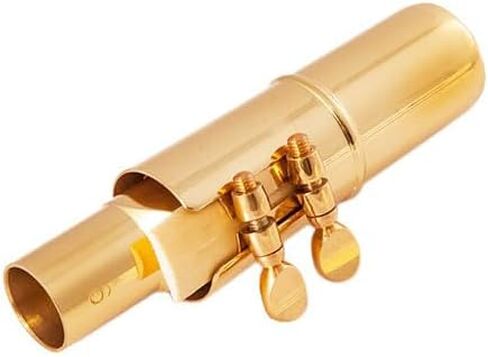 قطعة فم ألتو ساكسفون مع غطاء وأربطة، قطع أبواق نحاسية معدنية إب ألتو ساكس 5C لمحترفي الساكسفون والمبتدئين، قطعة فم ساكس مع قطعة رأس، مشبك معدني in Kuwait