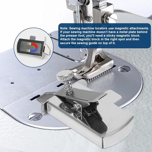 CAPHONT Magnetic Seam Guide for Sewing Machine, 2 Pack New Upgrade Magnetic Seam Guide Universal for All Sewing Machine, Sewing Foot Attachments Sewing Supplies Accessories in Saudi Arabia