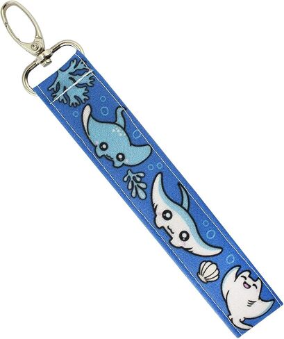 Animal Lover Keychain Wristlet - Cute Key Fob *for women - Wrist Lanyard - Handmade Gift Idea for Her - Car Accessories (Red Panda) in Saudi Arabia