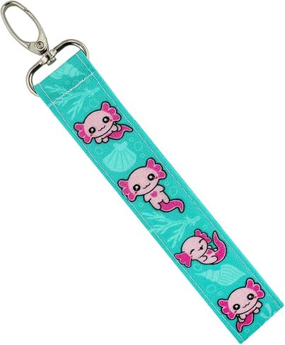 Animal Lover Keychain Wristlet - Cute Key Fob *for women - Wrist Lanyard - Handmade Gift Idea for Her - Car Accessories (Red Panda) in Saudi Arabia