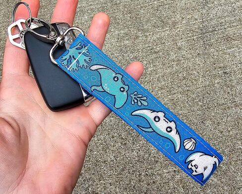 Animal Lover Keychain Wristlet - Cute Key Fob *for women - Wrist Lanyard - Handmade Gift Idea for Her - Car Accessories (Red Panda) in Saudi Arabia