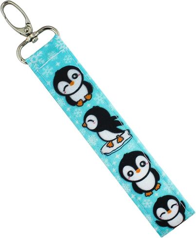 Animal Lover Keychain Wristlet - Cute Key Fob *for women - Wrist Lanyard - Handmade Gift Idea for Her - Car Accessories (Red Panda) in Saudi Arabia