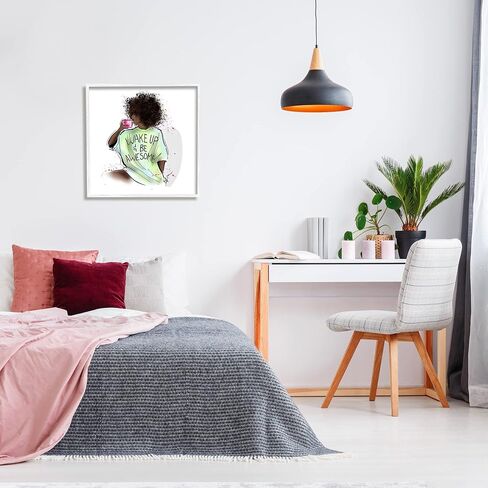 Stupell Industries Wake Up Be Awesome Phrase Framed Wall Art, Design by Alison Petrie in Saudi Arabia