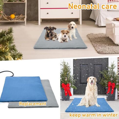 سرير قطط مُدفأ داخليًا من Glovv، وسادة تدفئة للقطط مع 6 وسائد تدفئة خارجية للقطط والكلاب الأليفة قابلة للتعديل، 2 عبوة قابلة للاستبدال، غطاء قابل للغسل، سرير كلب مسخن آليًا للحيوانات الأليفة، مقاس 45.72 سم × 45.72 سم in Kuwait