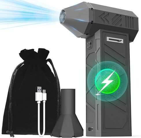 Compressed Air Duster, Electric Air Duster, 130000RPM Adjustable Wind Speed Air Duster Portable Rechargeable Jet Dry Blower Reusable No Canned for PC, Computer, Keyboards, Cars, Camp, Office, Outdoor in Kuwait