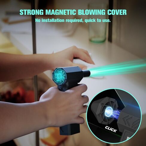 Compressed Air Duster, Electric Air Duster, 130000RPM Adjustable Wind Speed Air Duster Portable Rechargeable Jet Dry Blower Reusable No Canned for PC, Computer, Keyboards, Cars, Camp, Office, Outdoor in Kuwait