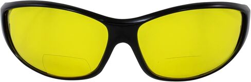 Birdz Sparrow Bifocal Safety Glasses - Black Frames 2.5 Yellow Lenses in Saudi Arabia