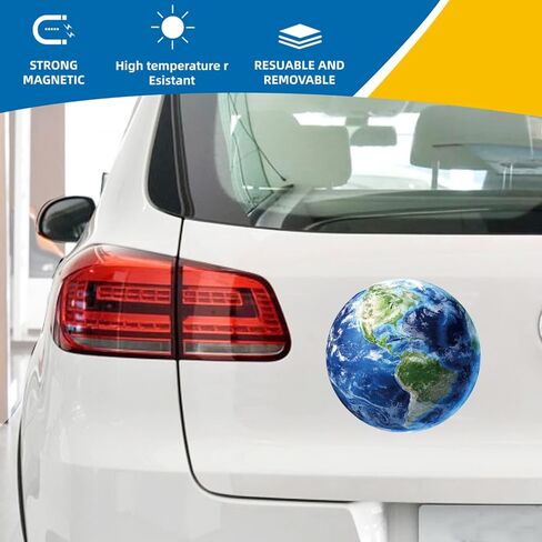 ملصق مغناطيس الأرض، مستدير 5 بوصة، مغناطيس سيارات شديد التحمل للسيارة والشاحنات وسيارات الدفع الرباعي والثلاجة، أحب منزلنا الأرضي in Kuwait