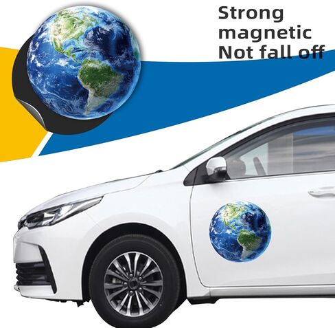 ملصق مغناطيس الأرض، مستدير 5 بوصة، مغناطيس سيارات شديد التحمل للسيارة والشاحنات وسيارات الدفع الرباعي والثلاجة، أحب منزلنا الأرضي in Kuwait