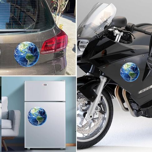 ملصق مغناطيس الأرض، مستدير 5 بوصة، مغناطيس سيارات شديد التحمل للسيارة والشاحنات وسيارات الدفع الرباعي والثلاجة، أحب منزلنا الأرضي in Kuwait