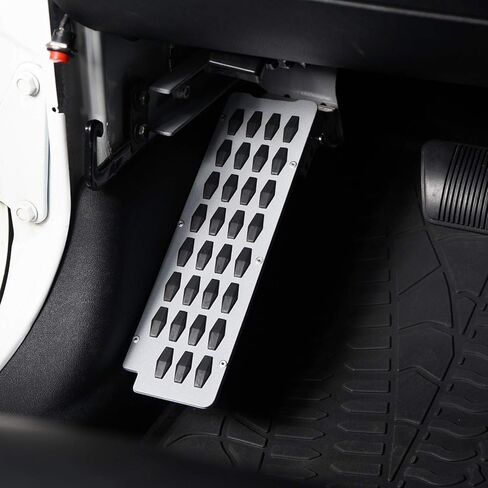 Hooke Road Dead Pedal Driver Foot Rest Pad Kick Panel for 2007-2018 Jeep Wrangler JK & Unlimited in Saudi Arabia