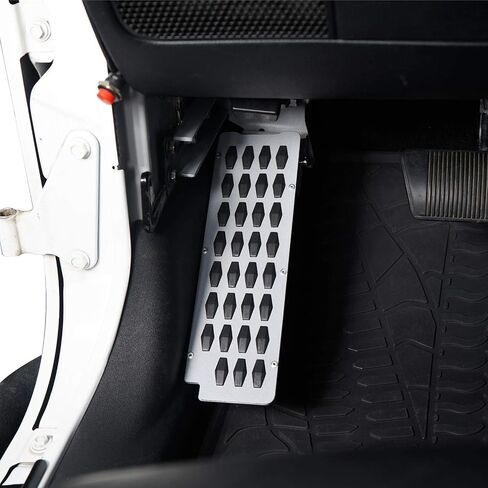 Hooke Road Dead Pedal Driver Foot Rest Pad Kick Panel for 2007-2018 Jeep Wrangler JK & Unlimited in Saudi Arabia