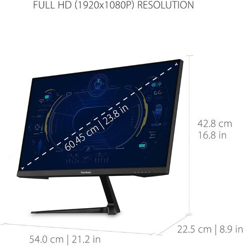 ViewSonic VX2416 24 Inch 1080p 1ms 100Hz Gaming Monitor with IPS Panel, FreeSync, Eye Care, HDMI and DisplayPort in Saudi Arabia