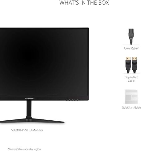 ViewSonic VX2416 24 Inch 1080p 1ms 100Hz Gaming Monitor with IPS Panel, FreeSync, Eye Care, HDMI and DisplayPort in Saudi Arabia