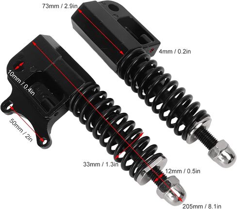 Rehomy Electric Scooter Front Shock Absorber Stainless Steel Suspension Spring Shock Absorber for 10in Scooter in Saudi Arabia