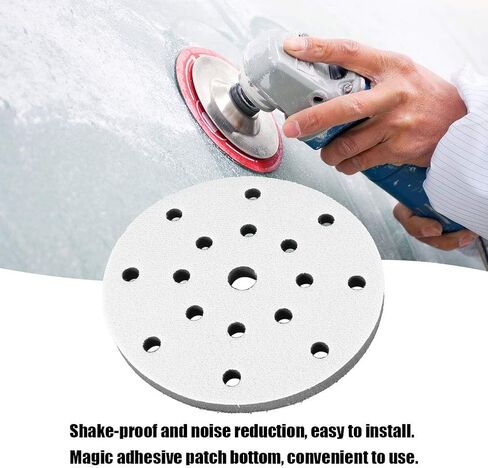 6In Interface Sanding Pad Interface Pad 3M Sponge 150Mm Diameter Soft Buffer Sponge Interface Cushion Pad for Sanding Pads (17 Holes) (6 inches 15 Holes) in Saudi Arabia