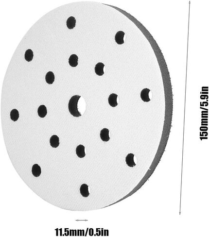 6In Interface Sanding Pad Interface Pad 3M Sponge 150Mm Diameter Soft Buffer Sponge Interface Cushion Pad for Sanding Pads (17 Holes) (6 inches 15 Holes) in Saudi Arabia